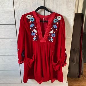 Free People Velvet Tunic Dress